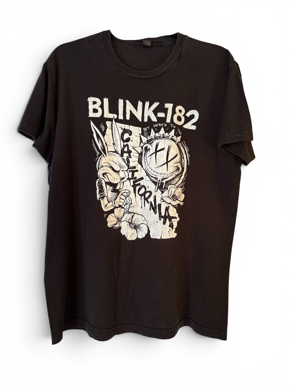 Blink-182 California Graphic Band Tee - Black Sz Large